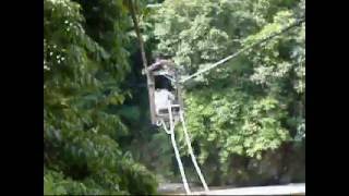 preview picture of video 'Human powered ropeway Yaen  野猿'