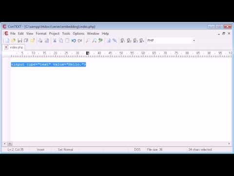 Beginner PHP Tutorial 12 Embedding PHP Inside HTML