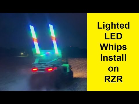 LED Whip Install On a Polaris RZR