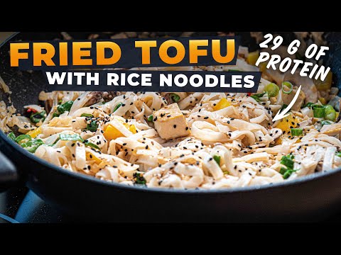 🌱 FRIED TOFU PAN WITH PEANUT COCONUT SAUCE 💪| High Protein Vegan Recipe