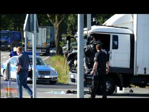 Schwerer Unfall auf der B3 bei Rade - VIDEOHINWEIS (02.07.12)
