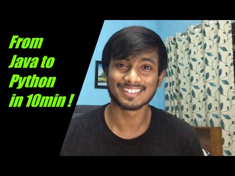 Converting From Java To Python In 10min Basics Of Python