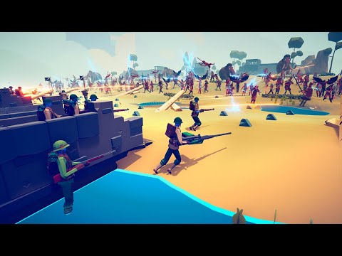 D-DAY WW2 ARMY VS FACTION LEADERS 🔫 | Totally Accurate Battle Simulator TABS