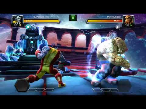 Marvel Contest of Champions Colossus vs The Thing