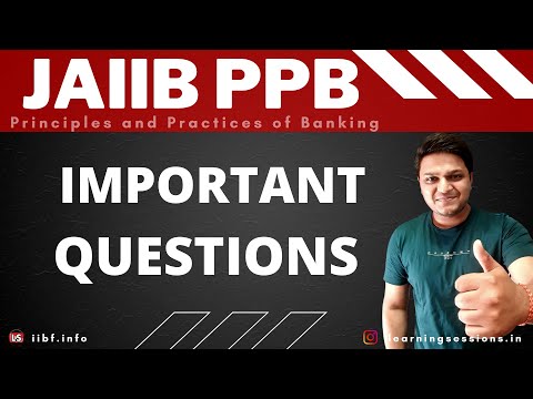 JAIIB Live Class Principles & Practices Important Questions Hindi 🔥🔥🔥🔥 Video