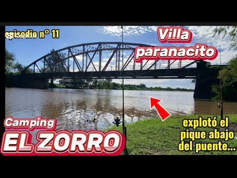 PESCA MÁGICA bajo el puente de VILLA PARANACITO. #pesca #fishing #camping  #fyp #viralvideos #ruta 