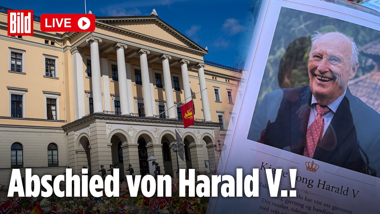 🔴 Abschied vom König: Live: Haralds Sarg auf dem Weg in die Kapelle