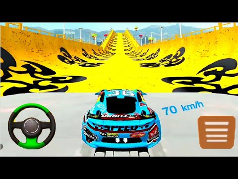 Crazy Car Race GT Car Stunts | Impossible Ramp Car Stunt Game Play | Android Games