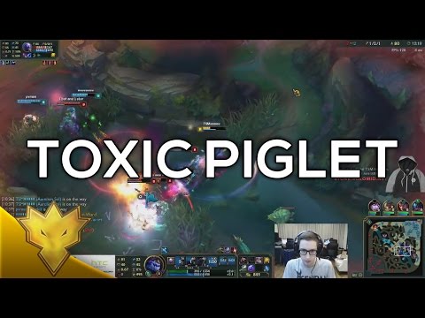Bjergsen & Rush - Toxic Piglet - Korean Duo Queue Funny Moments & Highlights