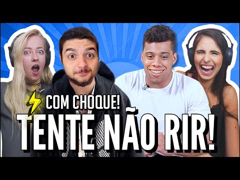 JOVENS REAGEM A DESAFIO SE RIR LEVA CHOQUE - TENTE NÃO RIR #59 - EI GABRIEL MONTEIRO