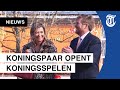 Koningspaar geniet tijdens aangepaste Koningsspelen