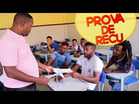 PROVA FINAL DE RECUPERAÇÃO (Tempos de Escola)