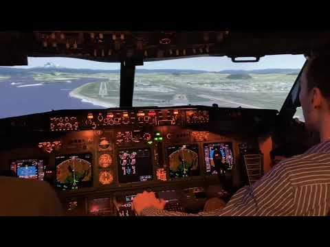Landing the 737-800 full motion simulator