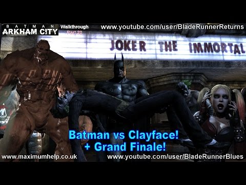 20 Batman vs Clayface + Grand Finale! Hard New Game Plus Arkham City Walkthrough PC Max Graphics HD