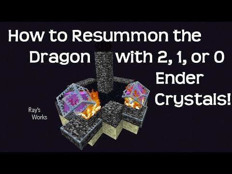 How to Resummon the Dragon with 2, 1, or 0 Ender Crystals! | 1.9-1.18  Minecraft Video