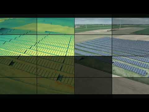 Usługa przeglądu instalacji fotowoltaicznych za pomocą kamery termowizyjnej z drona