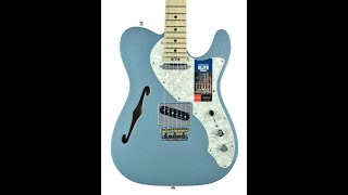 Video thumbnail for Fender® American Elite Telecaster Thinline Mystic Ice Blue | The Music Gallery by musicglryinc