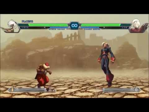 KOF XIII - Ash / Chin: Cross up set up after throw