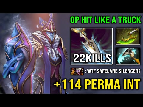 WTF +114 Perma INT Pro Silencer Crazy Hit Like a Truck with Swift Blink & Scythe Hex Dota 2