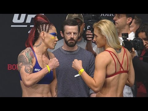 Cris Cyborg vs. Yana Kunitskaya - Weigh-in Face-Off - (UFC 222: Cyborg vs. Kunitskaya) - /r/WMMA