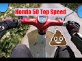 Honda C50 Top Speed And Avoiding Horse