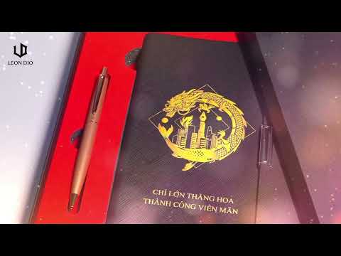 Video GiftSet Cao Cấp Sang Trọng Sổ Leon Dio Cá Chép Hóa Rồng - Bút Feli Ritter