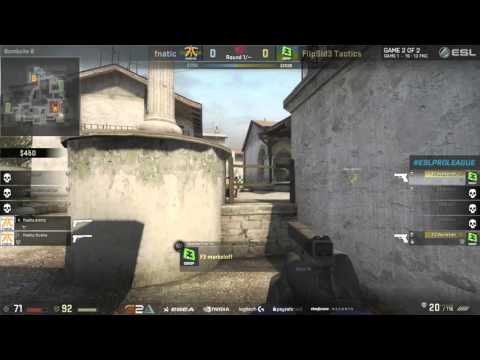 WorldEdit 2for1 Touchdown Grenade - FlipSid3 Tactics vs fnatic CS:GO ESL Pro League