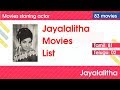 Actress Jayalalitha Movies List