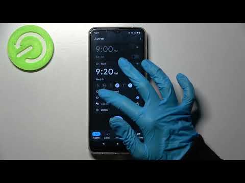 How to Set Up Alarm Clock on MOTOROLA Moto G50 -  Clock Settings