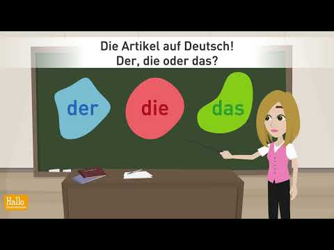 Deutsch lernen | Die deutschen Artikel der, die, das | Genus der Nomen mit einfachen Beispielen