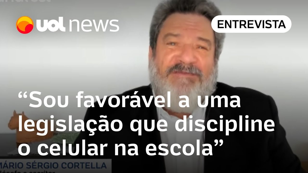Celular nas escolas: Cortella comenta lei que limita o uso dos aparelhos nas redes pública e privada