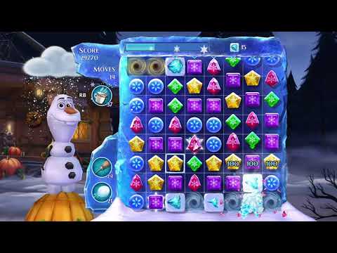 Frozen Free Fall: Snowball Fight, Summer Level 51, Walkthrough, No Power Ups, Excellent