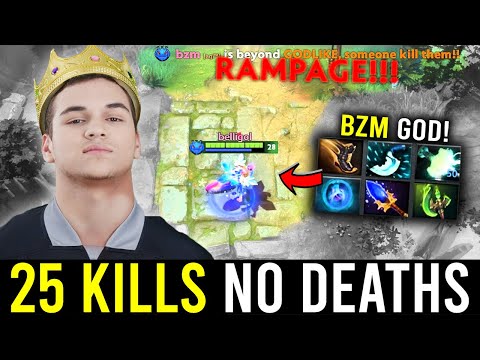 BZM smurfing in 12000 Avg Mmr Game with his PUCK+RAMPAGE!