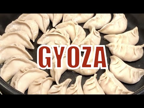 How to make Delicious Homemade Gyoza  |  outside crispy inside juicy!
