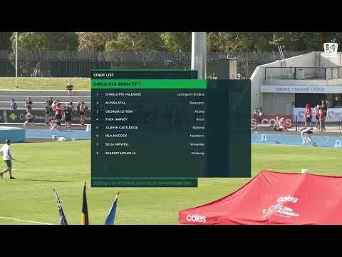 Girls U14 200m Timed Final 1: 2022/23 State Track and Field Championships