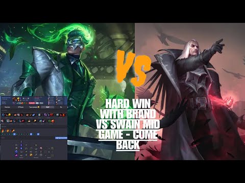 FIRE Brand VS Swain Mid Game !