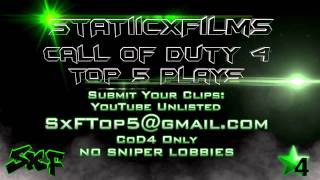 CoD4 Top 5 Plays!