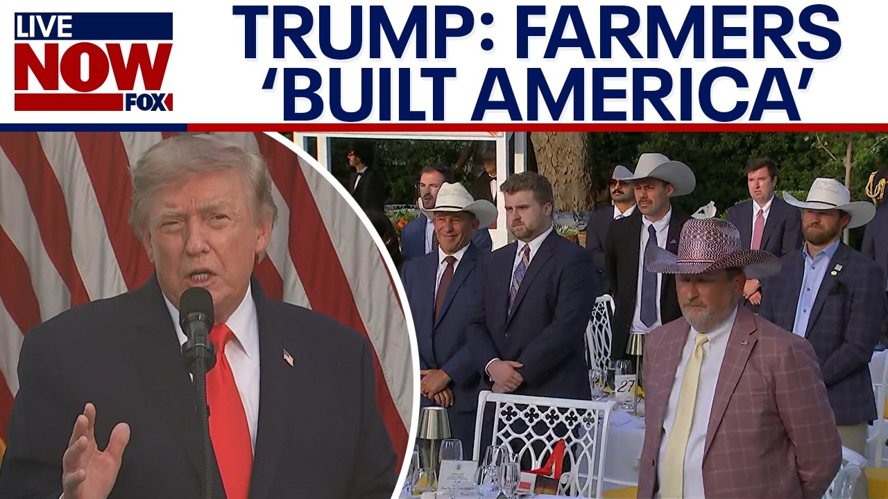 WATCH: Trump welcomes farmers, ranchers to White House dinner