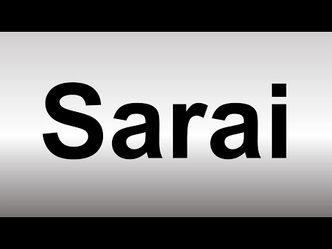 How to Pronounce Sarai? (BIBLE)