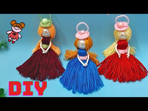 DIY Easy Embroidery Floss Dolls/Superb Craft Idea with Embroidery Floss /It's so Beautiful !🤵‍♀️