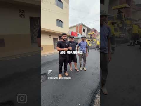 Senador Firmino mg nosso Prefeito colocando a mão na massa Parabéns DEUS o abençoe.