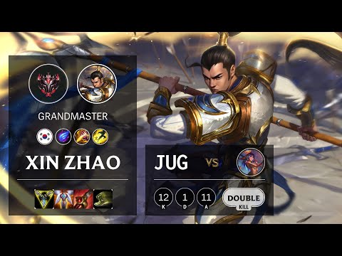 Xin Zhao Jungle vs Lillia - KR Grandmaster Patch 10.22