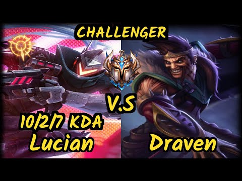 FLA Juzinho (LUCIAN) vs DRAVEN - 10/2/7 KDA BOTTOM ADC CHALLENGER GAMEPLAY - BR