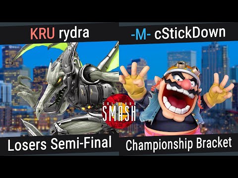 CO Smash Q4 Finals - KRU | Rydra (Ridley) vs -M- | cStickDown (Wario) - Championship - Losers Semis
