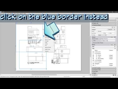Sketchup Layout 35 - How to Rightclick Viewports Correctly (short)