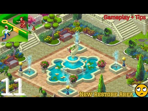 Gardenscapes - Gameplay Walkthrough Part 11 - All Mission || Restore Area (Ios, Android) || Tips