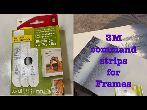 How To Use 3M Command Strips To Hang Picture Frames/ Home DIY