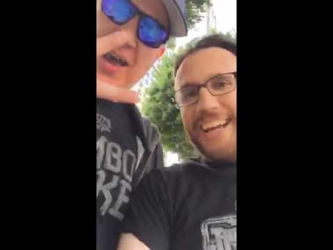 Dan Ryckert - Sneaking up on Dave Lang in LA [Periscope] (06/12/2016)