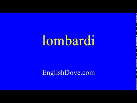 How to pronounce lombardi in American English.