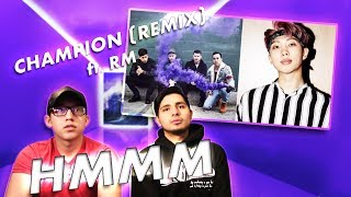 GUYS REACT TO Champion (Remix) Ft. RM